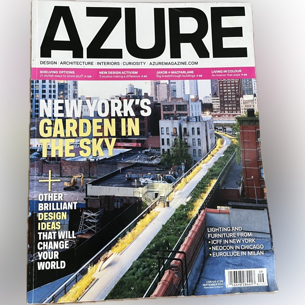 🎈2/$30 - AZURE September 2011. Issue 210.